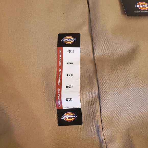 Dickies 40x32 Khaki Tan Work Pants Original Fit 874 - Picture 4 of 6